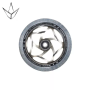 BLUNT WHEEL TRI BEARING 120MM X 30MM ROUE COULEURS BLUNT : CHROME / CLEAR